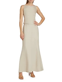 Frida Linen Maxi Skirt