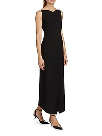 Bianca Twill Midi-Dress