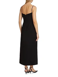 Bianca Twill Midi-Dress