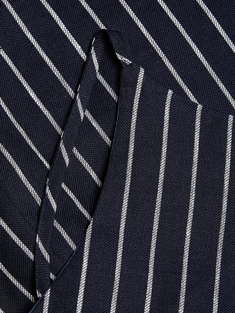 Magdalena Pinstripe Longline Top