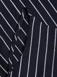 Magdalena Pinstripe Longline Top