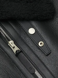 Atlas Shearling & Leather Aviator Jacket