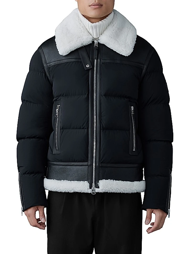 Robert Shearling Down Jacket