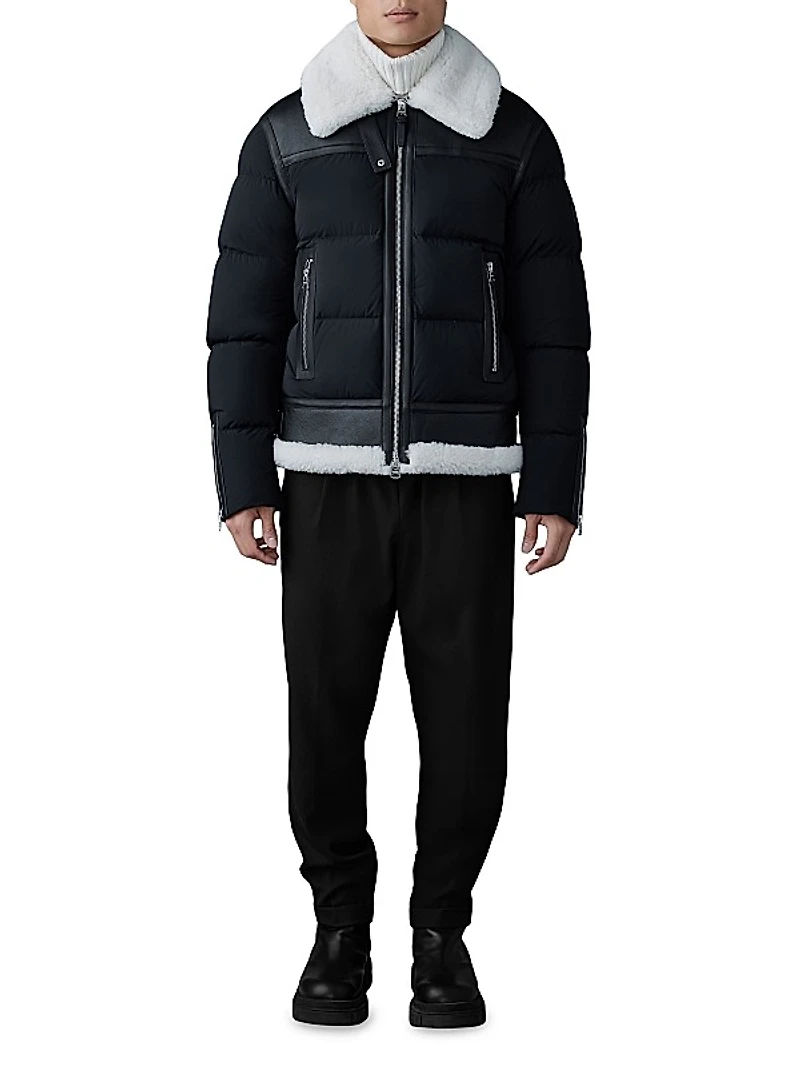 Robert Shearling Down Jacket
