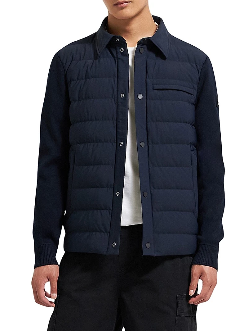 Marble Down Hybrid Shirt Jacket