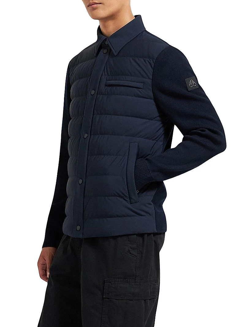 Marble Down Hybrid Shirt Jacket