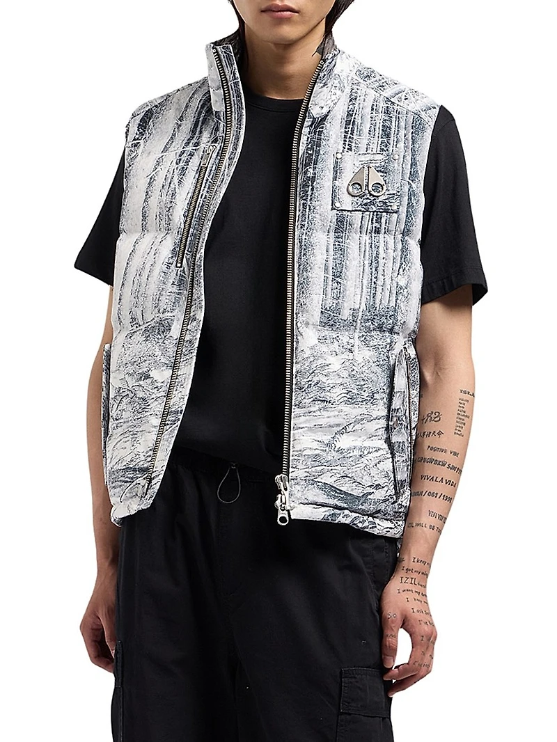Westmount Printed Down Vest