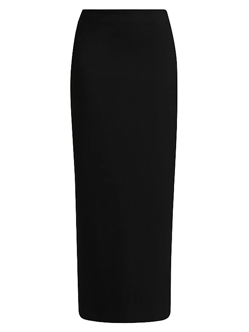 Samos Wool-Blend Pencil Midi-Skirt