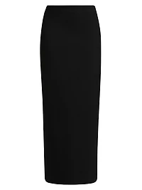 Samos Wool-Blend Pencil Midi-Skirt