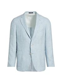 Linen & Wool Single-Breasted Blazer