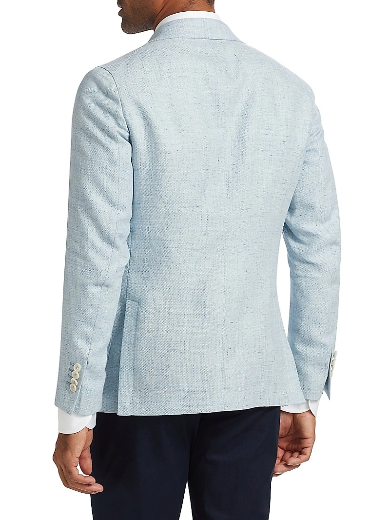 Linen & Wool Single-Breasted Blazer