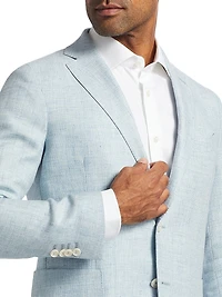 Linen & Wool Single-Breasted Blazer