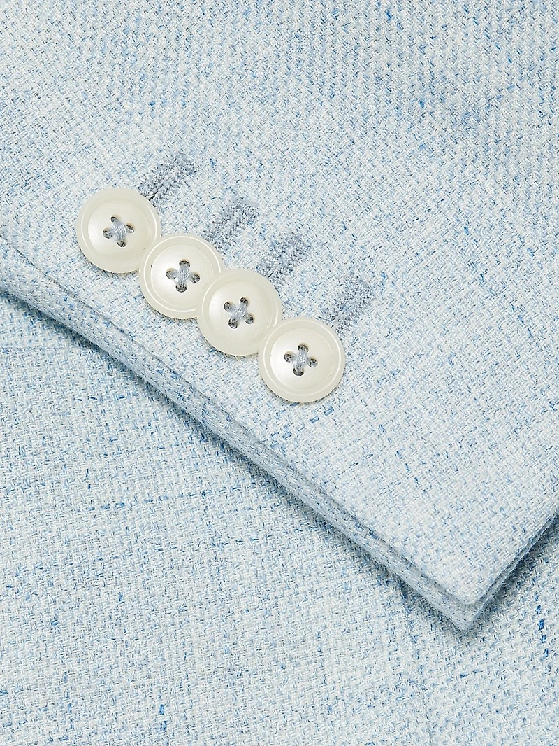 Linen & Wool Single-Breasted Blazer