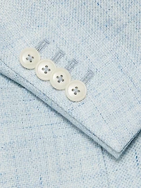 Linen & Wool Single-Breasted Blazer