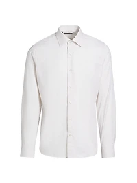 Heathered Cotton Dress Shirt