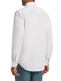 Heathered Cotton Dress Shirt