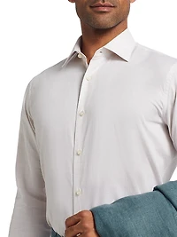 Heathered Cotton Dress Shirt