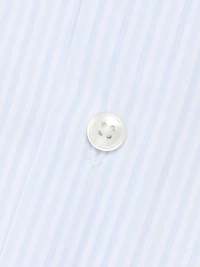 Striped Cotton Twill Dress Shirt