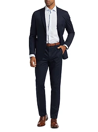 Striped Cotton Twill Dress Shirt
