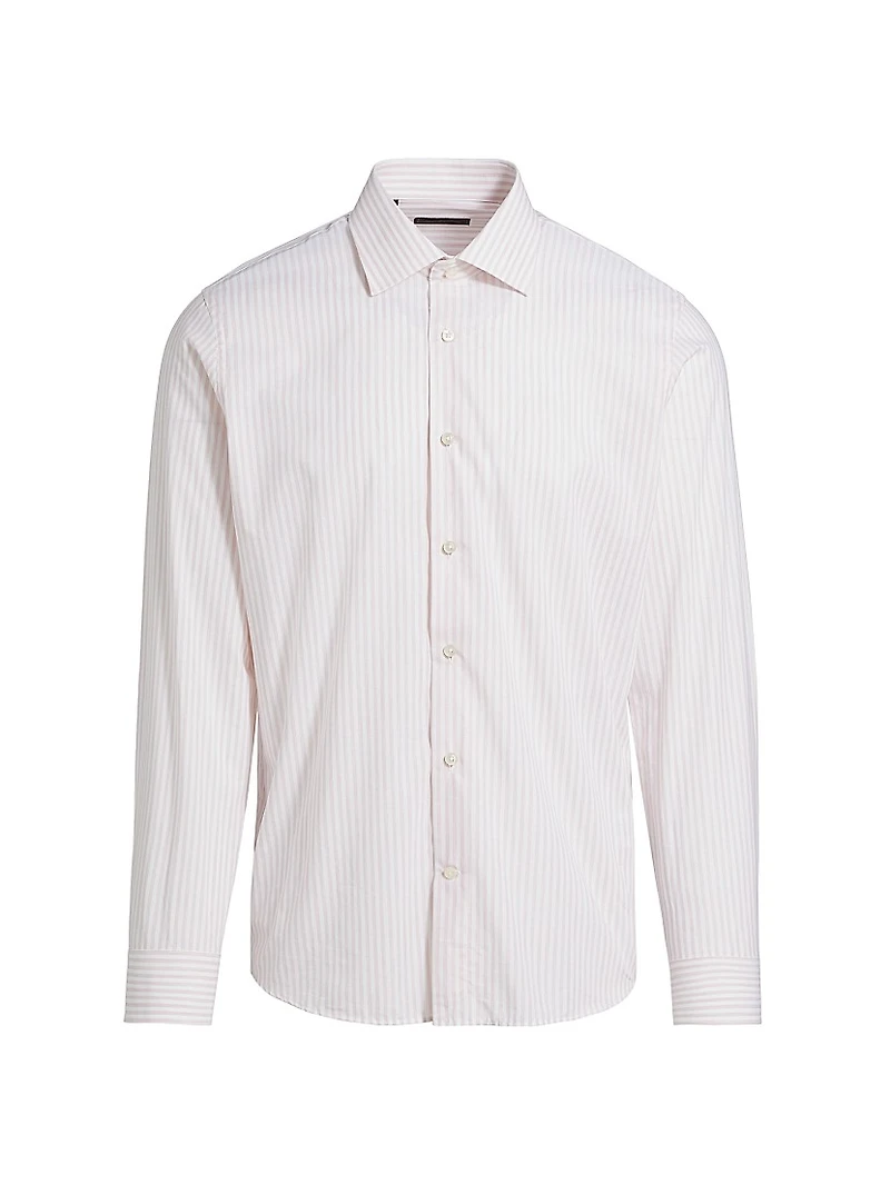 Striped Cotton Dress Shirt