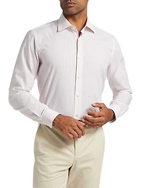 Striped Cotton Dress Shirt