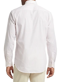 Striped Cotton Dress Shirt