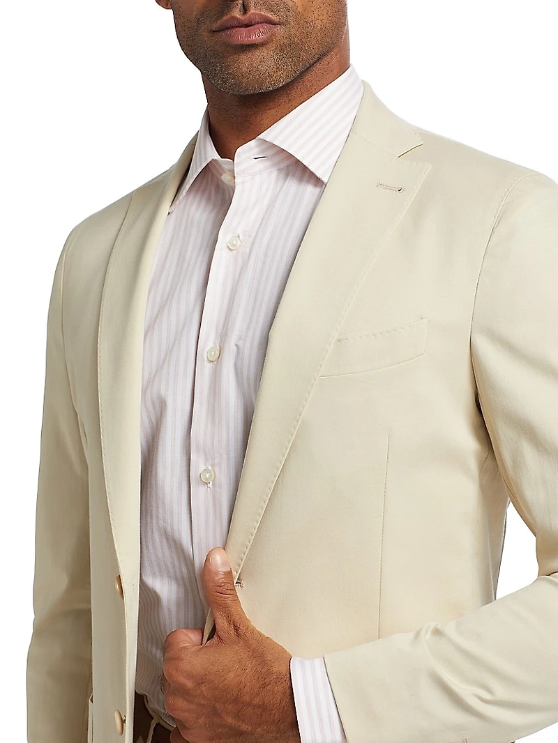 Striped Cotton Dress Shirt