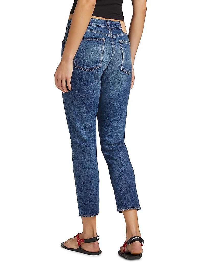 Gifford Tapered Low-Rise Crop Jeans