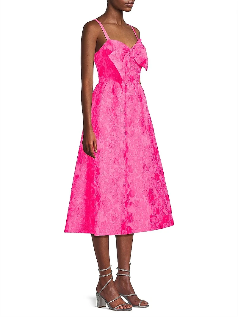 Ellara Jacquard Midi-Dress