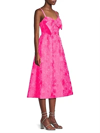 Ellara Jacquard Midi-Dress