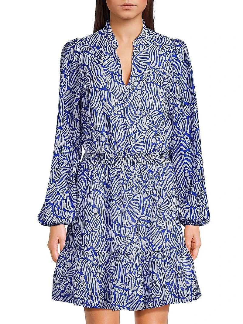 Axton Split-Neck Dress