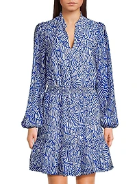 Axton Split-Neck Dress