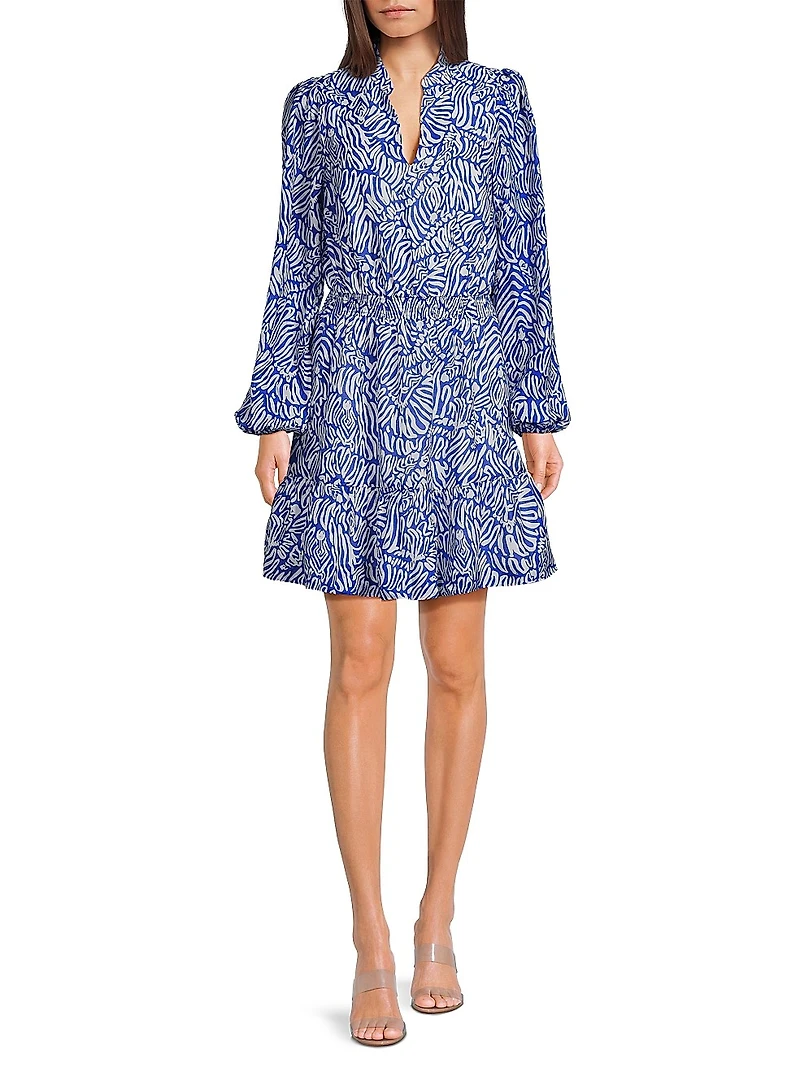 Axton Split-Neck Dress