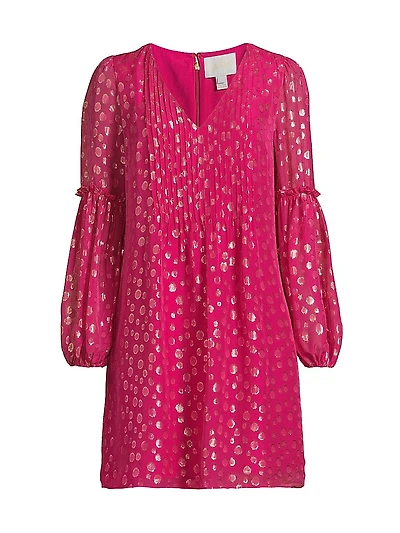 Cleme Bubble-Print Dress
