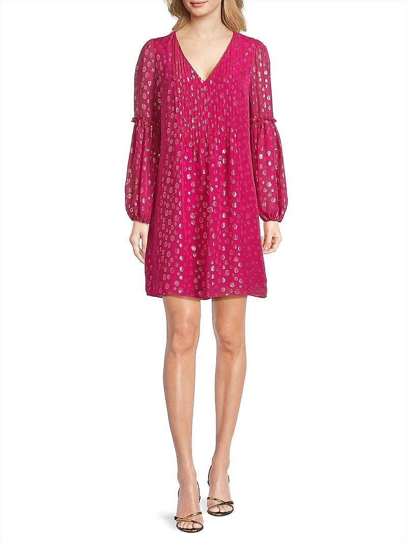 Cleme Bubble-Print Dress