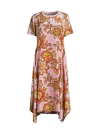 Messina Floral Silk Dress