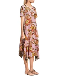 Messina Floral Silk Dress