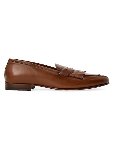 Essex Burnished Leather Loafers