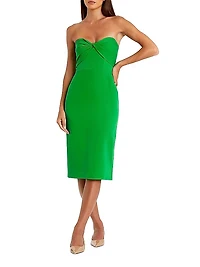 Strapless Midi-Dress