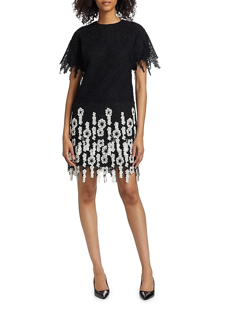 Lace Floral Minidress