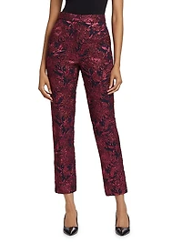 Demi Metallic Jacquard Pants