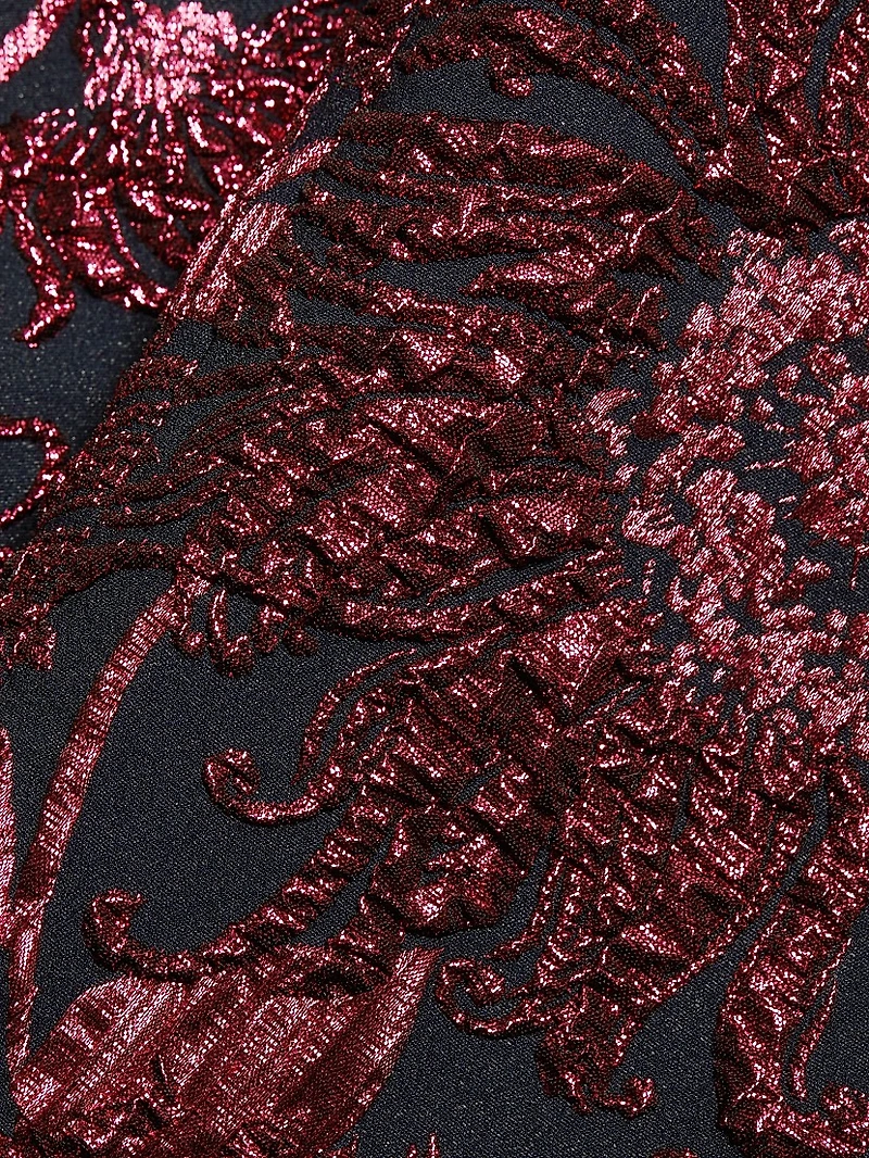 Demi Metallic Jacquard Pants