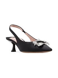 Casual Renata 50MM Crystal-Embellished Slingback Pumps