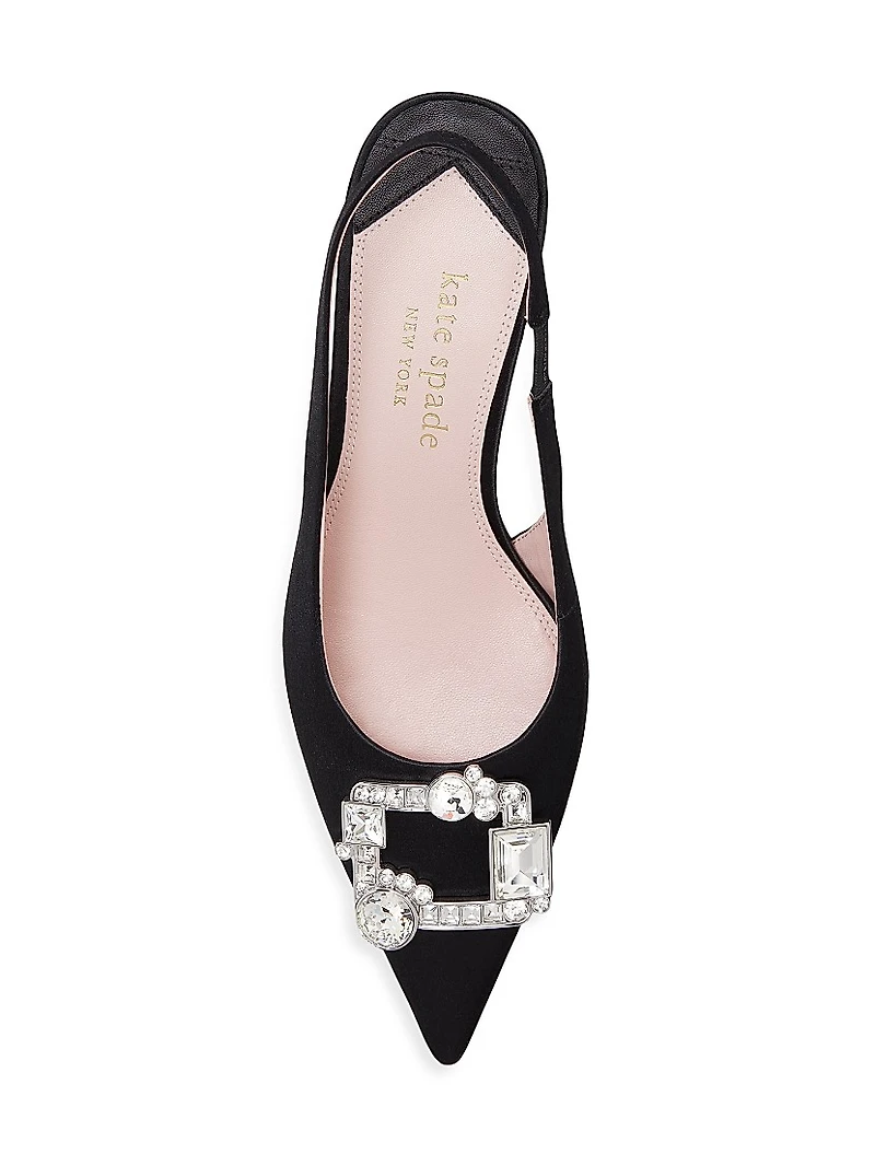 Casual Renata 50MM Crystal-Embellished Slingback Pumps
