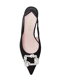 Casual Renata 50MM Crystal-Embellished Slingback Pumps
