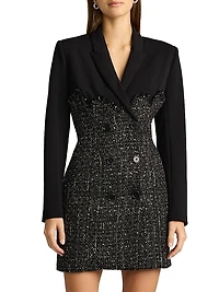 Tweed Blazer Corset Minidress