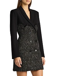 Tweed Blazer Corset Minidress