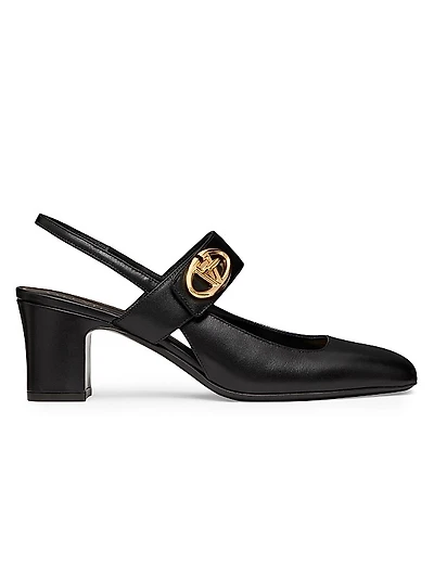 VLogo Locker Mary Jane Slingback Pumps 60MM