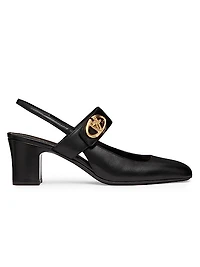 VLogo Locker Mary Jane Slingback Pumps 60MM