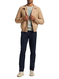 Suede Button-Front Jacket